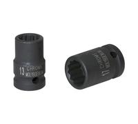 KS TOOLS 515.1574 3/8" Bi hex impact socket, 9/16
