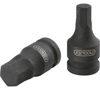 KS Tools 515.1587 3/8'' Impact Hex Bit Socket for Hexagonal Socket Head Screws, Short, 4 mm