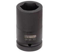 KS Tools 515.1832 Hexagon impact socket, deep, 1", 32mm
