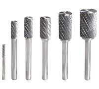 KS Tools 515.3231 ZYA 3mm/ 3mm Carb Rotary Burrs with End Toothin with Shaft