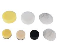 KS Tools 515.5128 Burnishing pads black, Ø 50,0mm, pack of 5