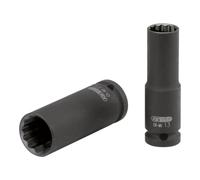 KS Tools 5150941 impact socket long, 9 mm, 12-point, 1/2 inch square drive