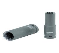 KS Tools 5150951 Impact Socket, Long, 18 mm, 12-point 1/2-Inch Square Drive