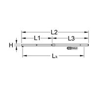 KS Tools 516.5049 3/4 Inch Aluminium Precision Torque Wrench, 520-1000 Nm, Right Tightening, Single Square