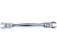 KS-Tools 518.0527 Open Double Ring Spanner with Double Joint 8 x 9 mm