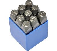 KS Tools 5mm Number Stamping Set (10 Pieces) | Set of 9 striking numbers 5 mm high and punch