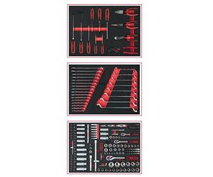 KS Tools 713.0215 Universal System Insert Set for 3 Drawers with 215 Premium Tools