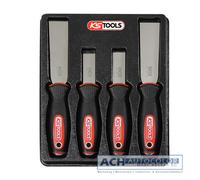 KS Tools 907.2210 Chisel Set With Impact Cap 4-Piece