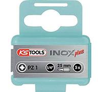 KS Tools 910.2219 1/4" STAINLESS STEEL bit PZ, 25mm, PZ1, pack of 5