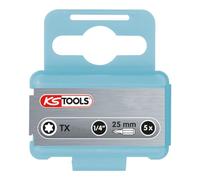 KS Tools 910.2315 1/4" STAINLESS STEEL bit TX, 25mm, T15, pack of 5