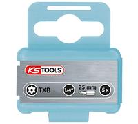 KS Tools 910.2365 1/4" STAINLESS STEEL bit TX tamperproof, 25mm, TB40, pack of 5