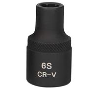 KS Tools 911.0896 Force Short 1/2 Inch RIBE Drive Socket M6S