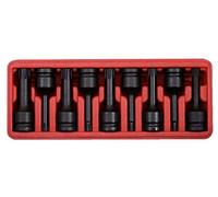 KS Tools 911.0934 1/2-inch Impact Socket Set Ribe Long (9 Pieces)