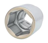 KS TOOLS 911.1043 1'' Hexagonal Socket Nut Driver, Short, 3