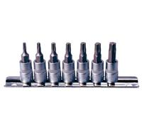 KS Tools 911.1458 T10-T40 1/4-inch TX Bit Socket Set (7 Pieces)