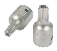 KS Tools 911.1477 1/4" Bit socket five star tamperproof, TS40