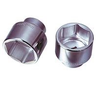 KS Tools 911.1693 Socket 911.1693 Hex Socket 1 Inch 115 mm Short Version Chrome Vanadium Satin Finish