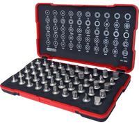 KS Tools 911.1850 1/4 Inch Bit Socket Set Extra Short 50-Piece