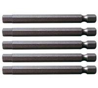 KS Tools 911.7760 75mm 3mm 1/4-inch Classic Bit Hex (5 Pieces)