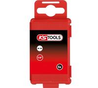 KS Tools 911.8387 1/4" Bit for Security Screws, 75mm, 12mm, Pack of 5