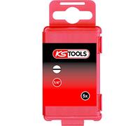 KS Tools 911.8425 1/4" Bit Slot, 75mm, 12mm, Pack of 5