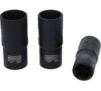 KS Tools 913.1270 1/2-inch 17-21mm Twist Socket Set (3 Pieces)