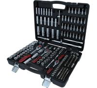 Ks Tools 1/4+3/8+1/2 Socket Wrench Set 195 Units Silver