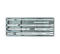 KS TOOLS 918.0007 CHROME + Extensions set, 9pcs
