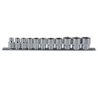 KS TOOLS 918.0608 3/8" CHROME + Hexagonal socket set, 11pcs