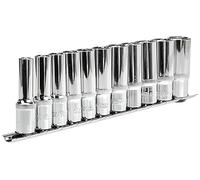 KS Tools Socket Set 918.0611 - 3/8-inch Chrome+ Deep, 11 Pieces