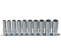 KS Tools 918.0612 1/2-inch Chrome+ Socket Set Deep (10 Pieces)