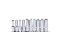 KS Tools 918.0612 1/2-inch Chrome+ Socket Set Deep (10 Pieces)
