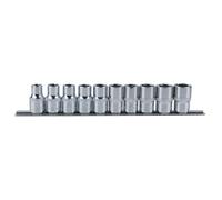 KS TOOLS 918.0650 1/2" CHROME + Hexagonal socket set, 10pcs, 10-19mm