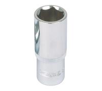 KS Tools 918.1245 1/2" CHROMEplus Hexagonal socket, deep, 15mm