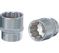 KS TOOLS 918.1344 1/2" CHROME + Bi hex socket, 22mm