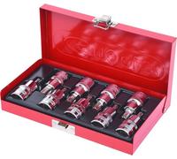 KS Tools 918.1385 T20-T60 1/2-inch Chrome+ TX Bit Socket Set (9 Pieces)