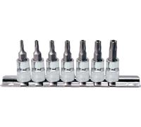 KS Tools 918.1460 1/4-inch Tb10-Tb40 Chrome Plus Bit Socket Set