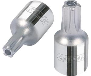 KS Tools 918.1580 1/4" CHROMEplus Bit socket five star tamperproof,TS30