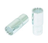 KS TOOLS 918.1715 1/2" CHROME + Bi hex socket, deep, 21mm