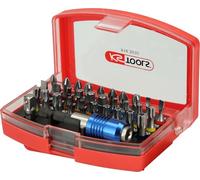 KS Tools 918.3070 Torsionplus 30 Colour Coded Screwdriver Bits Set with Extension Bar/Adapter