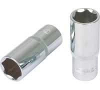 KS Tools 918.3837 3/8'' CHROMEplus Hexagonal Drive Socket, Deep, 17mm