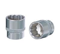 KS Tools 9181347 Chrome Plus Bit Socket, 12-point, 25 mm, 1/2 "