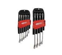 KS Tools 922.0050 Set of 10 Metric Spanner Set on Stand | 10 Piece Metric Combination Spanner Set on Stand 8-19mm Chrome Vanadium