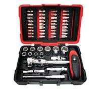 KS Tools 922.0651 922.0651 Ultimate Socket and Bit Set 1/4 Inch 52 Pieces with Modifix Ratchet
