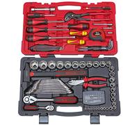 KS TOOLS - 922.0701-101-piece Tool case - Complete Tool case - Ultimate 1/4'' - 1/2'' Socket Set - Lifetime Warranty