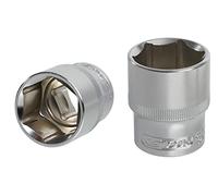 KS Tools 922.1227-1/2" Hex Socket, 27 mm - Ultimate Range - Superlock Profile - Chrome Vanadium - Satin Chrome Finish