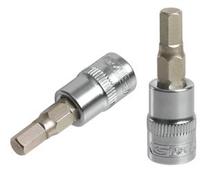 KS Tools 922.1562 Ultimate Hex Socket, 1/4-Inch, 37mm-5/32, Satin Chrome
