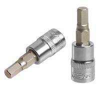 KS Tools 922.1564 Ultimate Hex Screwdriver Socket 1/4 Inch, L.37 mm-7/32, Satin Chrome