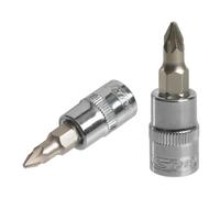 KS Tools 922.1579 Socket 37 mm Ultimate 1/4 "Pozidriv Screwdriver PZ3