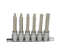 KS Tools 922.1819 Rail of 6 Hex Screw Bits 110 mm - 1/2-inch - 5 - 12 mm
